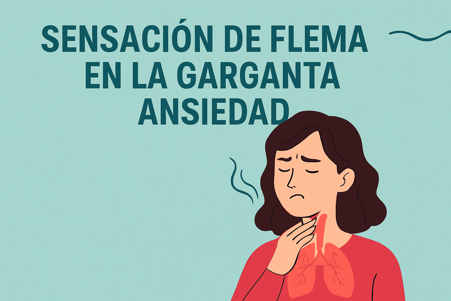 sensación de flema en la garganta ansiedad